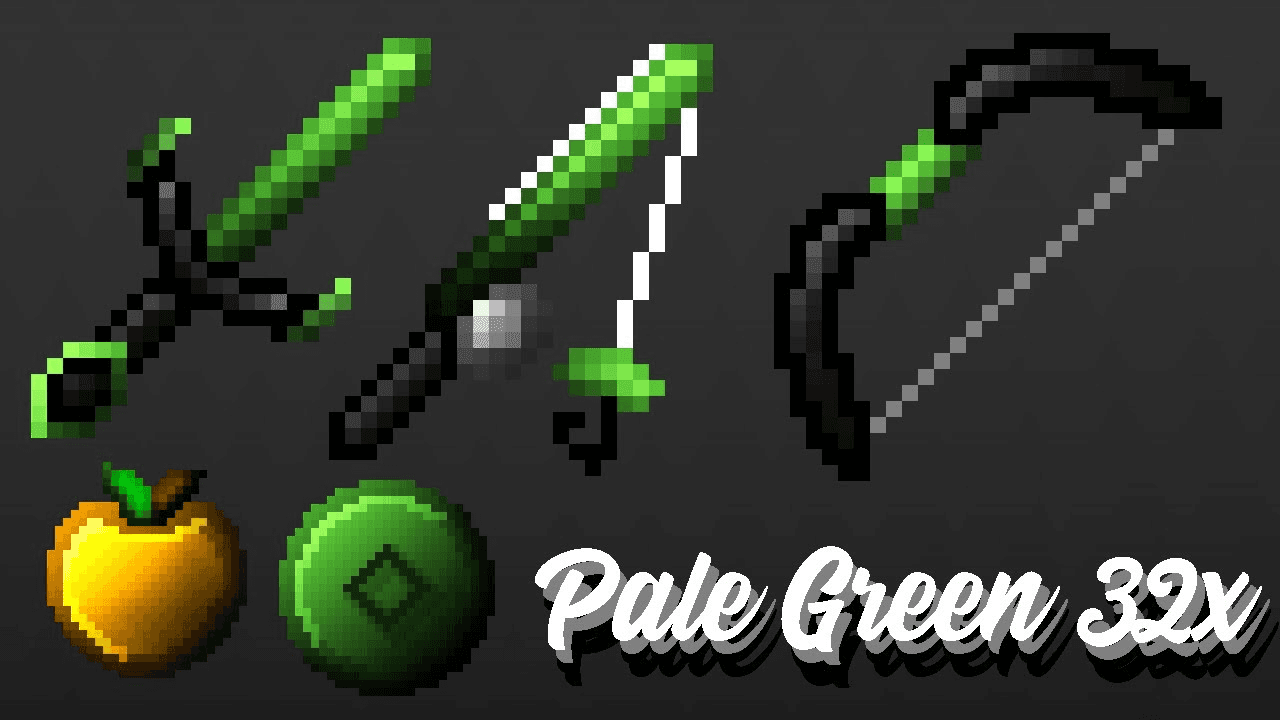 Pale Green 32x resource pack preview