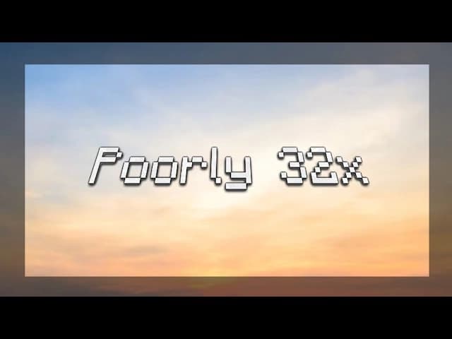 Poorly 32x resource pack preview