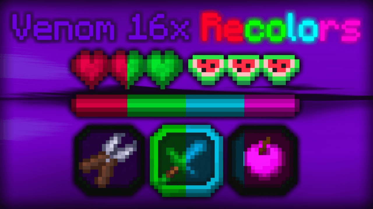 Venom 16x diamond resource pack preview
